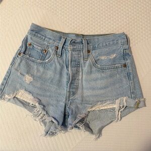 Levi's Classic Light Blue Jean Shorts